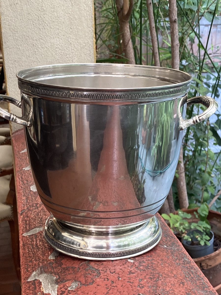 Empire Style Solid Silver Champagne Bucket 