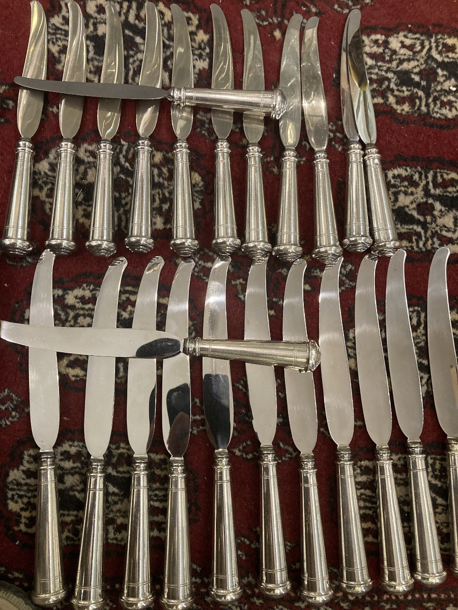 Odiot Silver Metal Knives 
