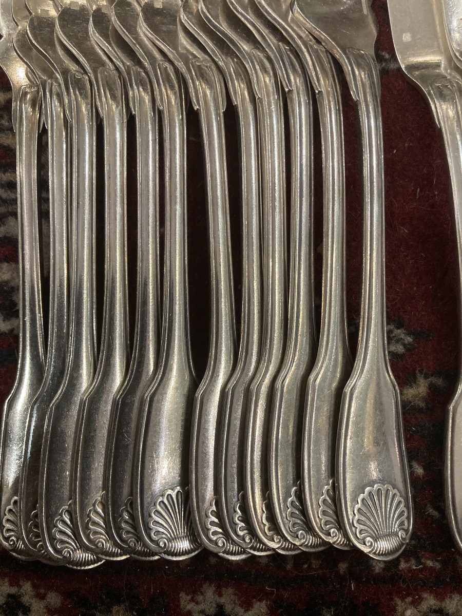 Christofle Vendome Fish Cutlery -photo-2