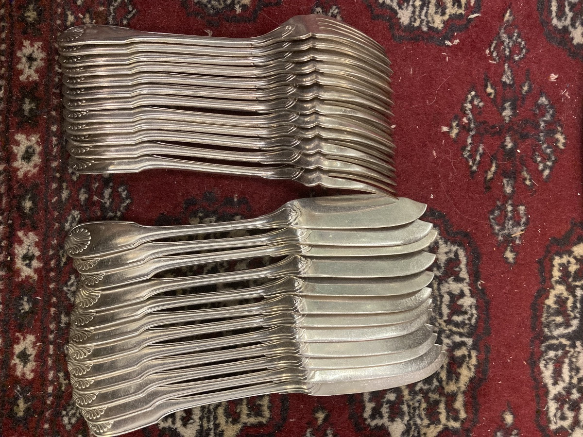 Christofle Vendome Fish Cutlery -photo-2