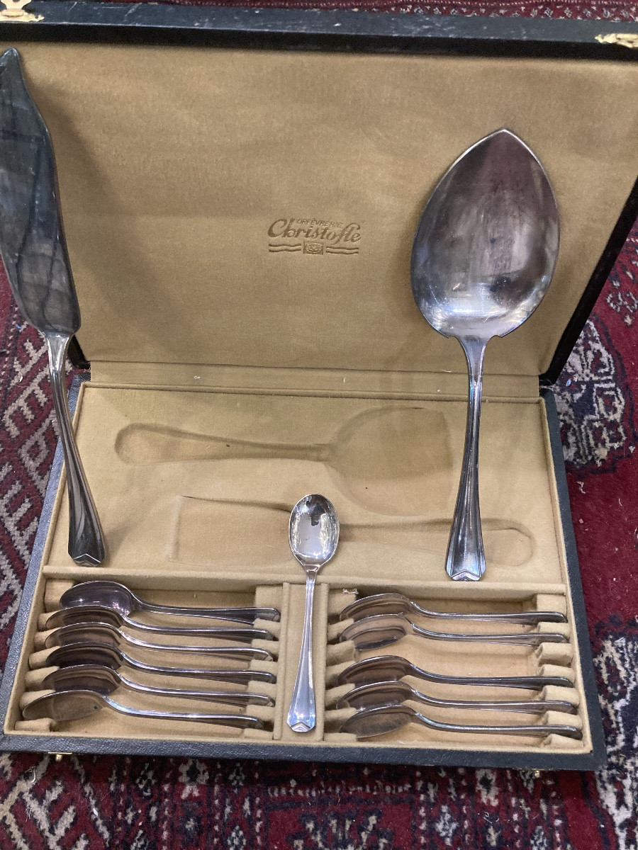 Christofle Chevron Ice Cream Scoop 