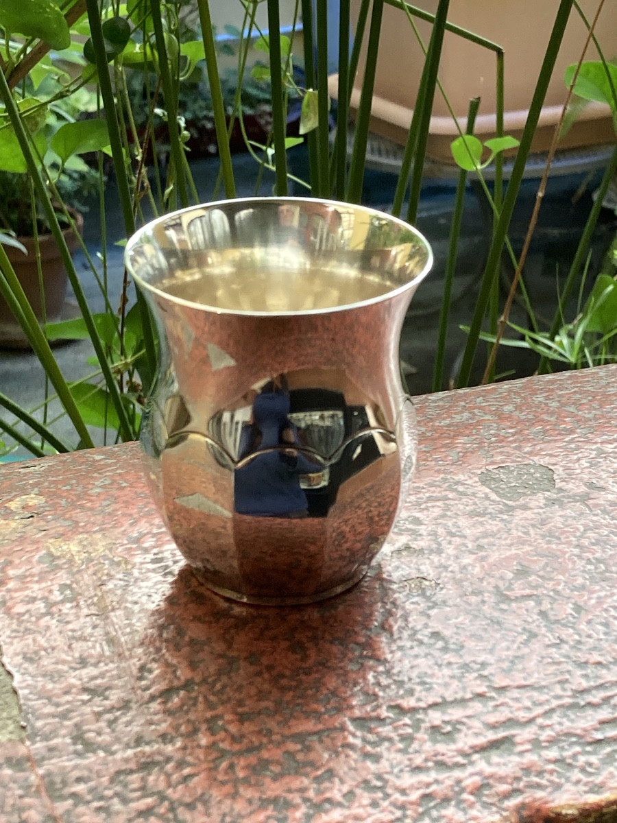 Art Deco Solid Silver Cup -photo-2