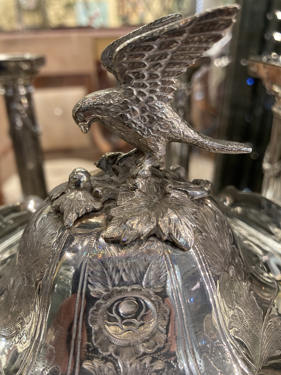 Théière en metal argenté 19e Anglaise-photo-2