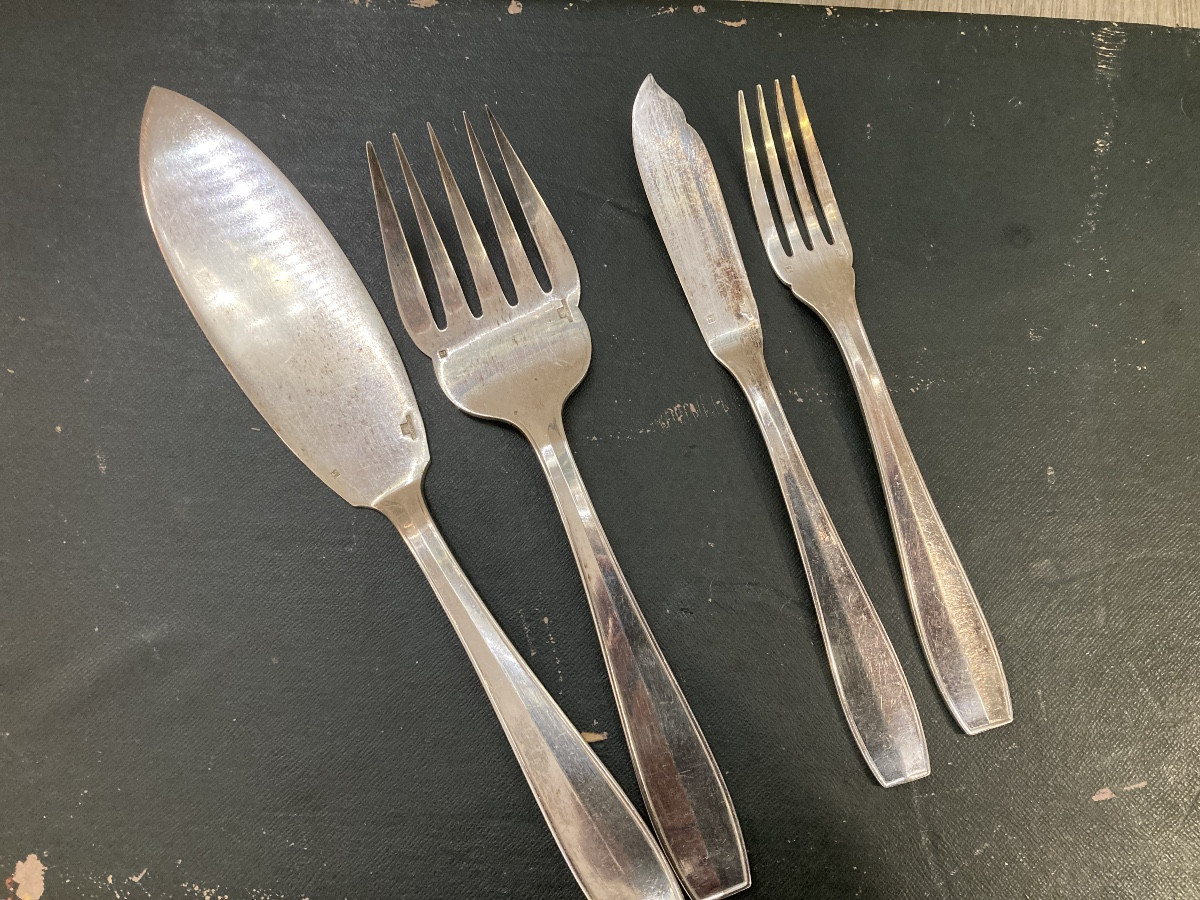 Service à poissons Atlas de chez christofle-photo-2