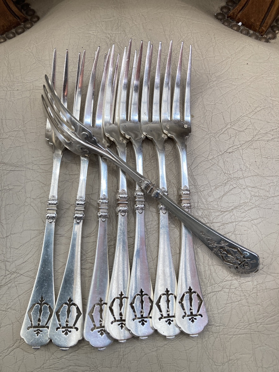 Cardeillac Solid Silver Forks -photo-4