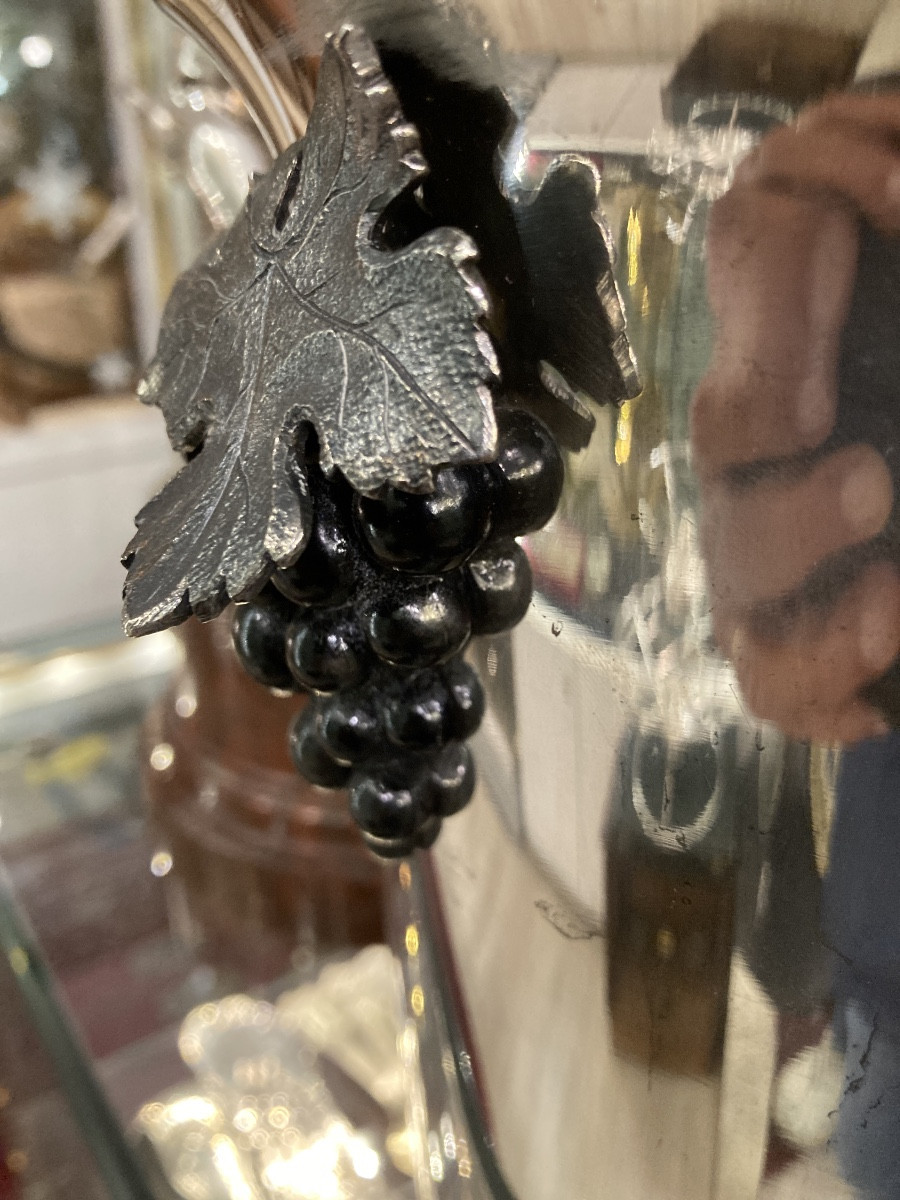 Champagne Bucket With Ice Bucket, Handles, Bunches Of Grapes -photo-2