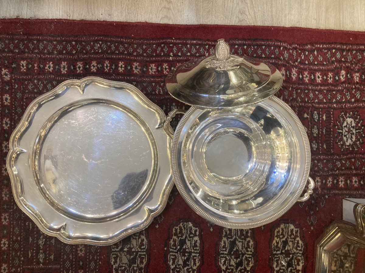 Silver Metal Centerpiece -photo-3