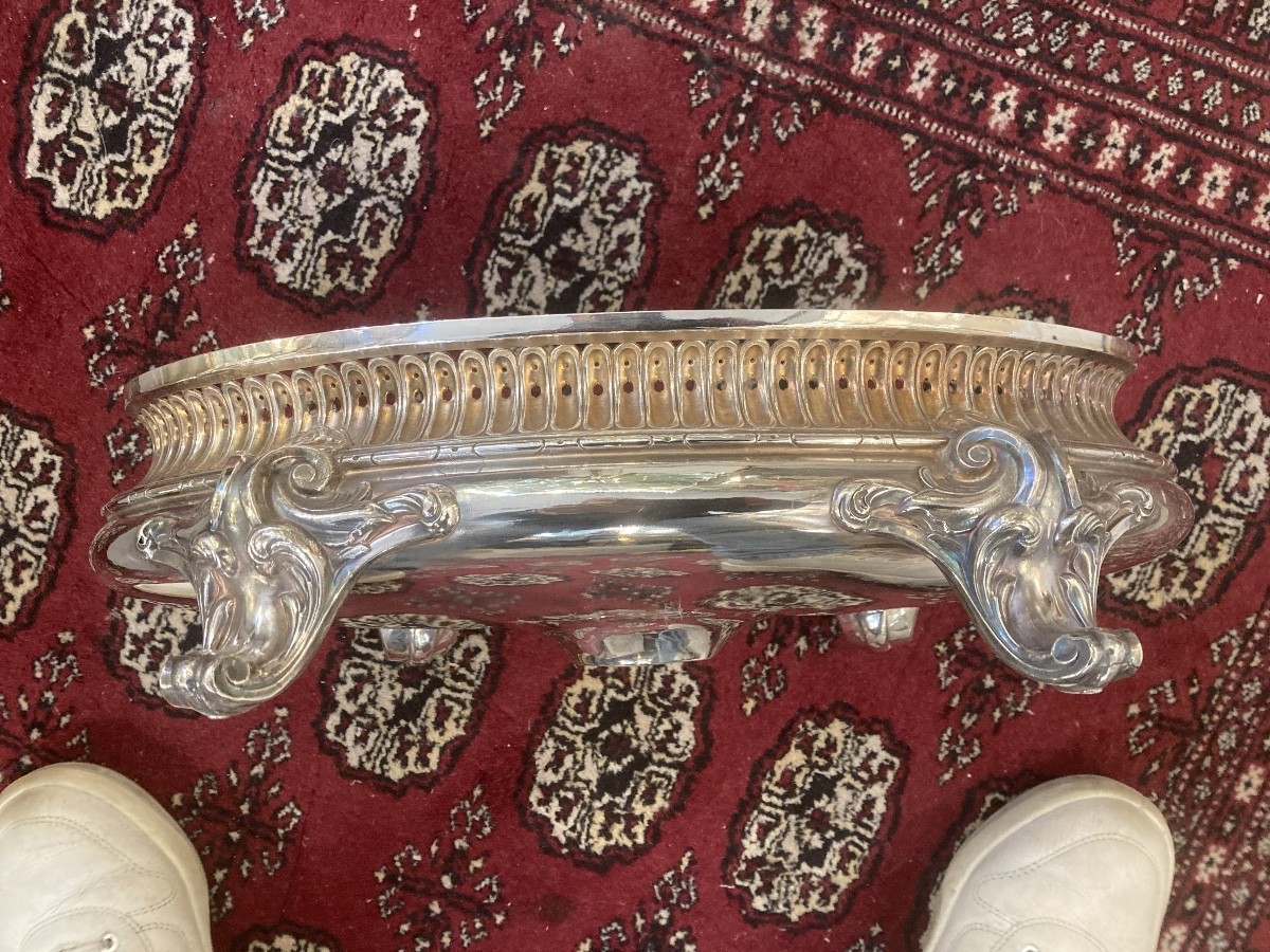 Silver-plated Metal Food Warmer, 19th Century-photo-2