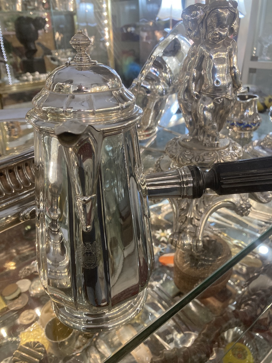 Chocolatière argent massif Minerve 1 e titre-photo-2