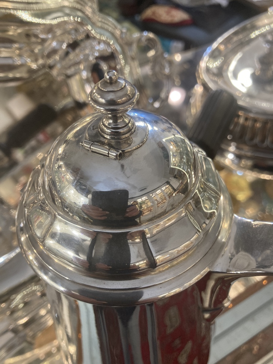 Chocolatière argent massif Minerve 1 e titre-photo-3