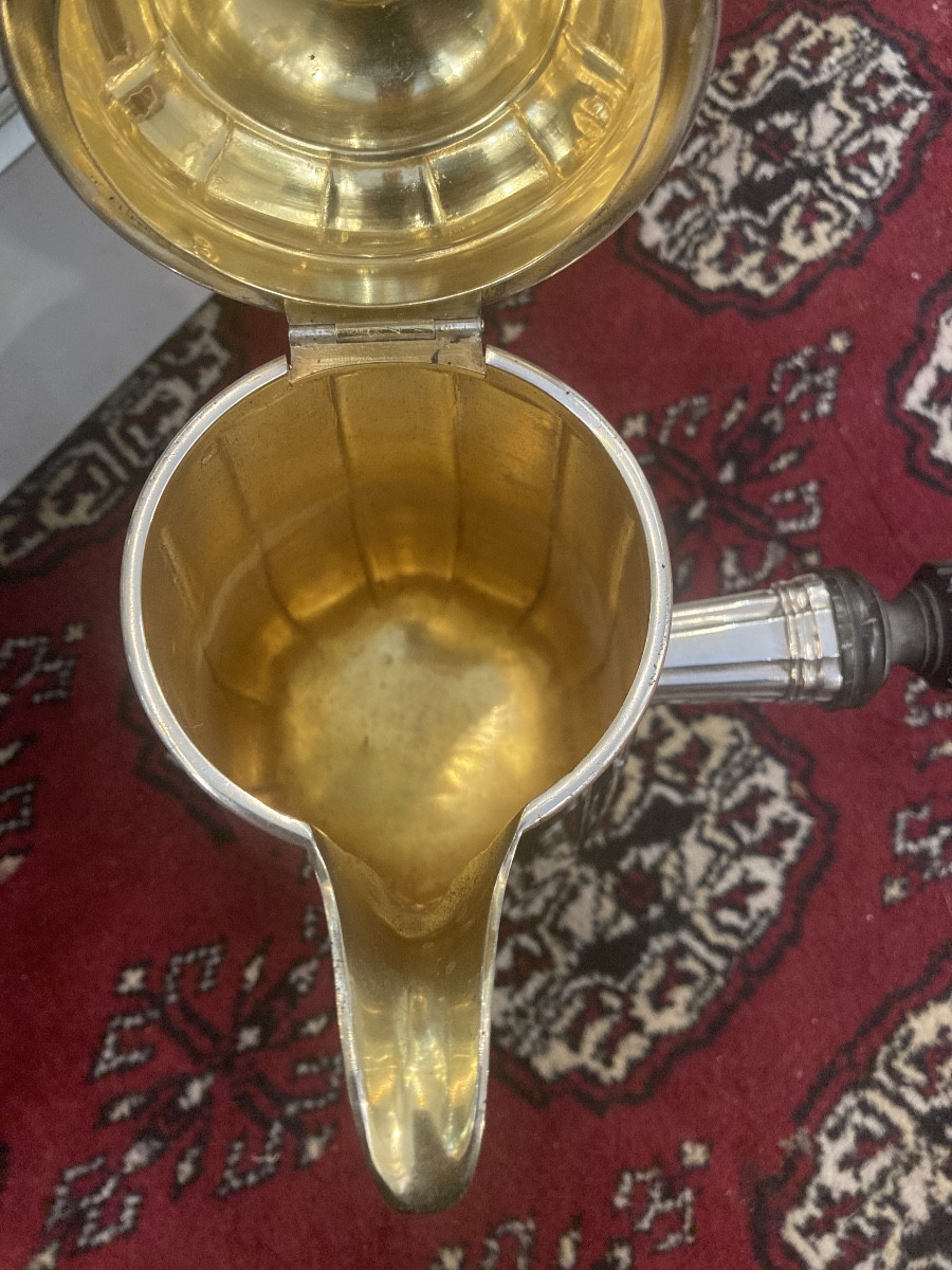 Chocolatière argent massif Minerve 1 e titre-photo-6