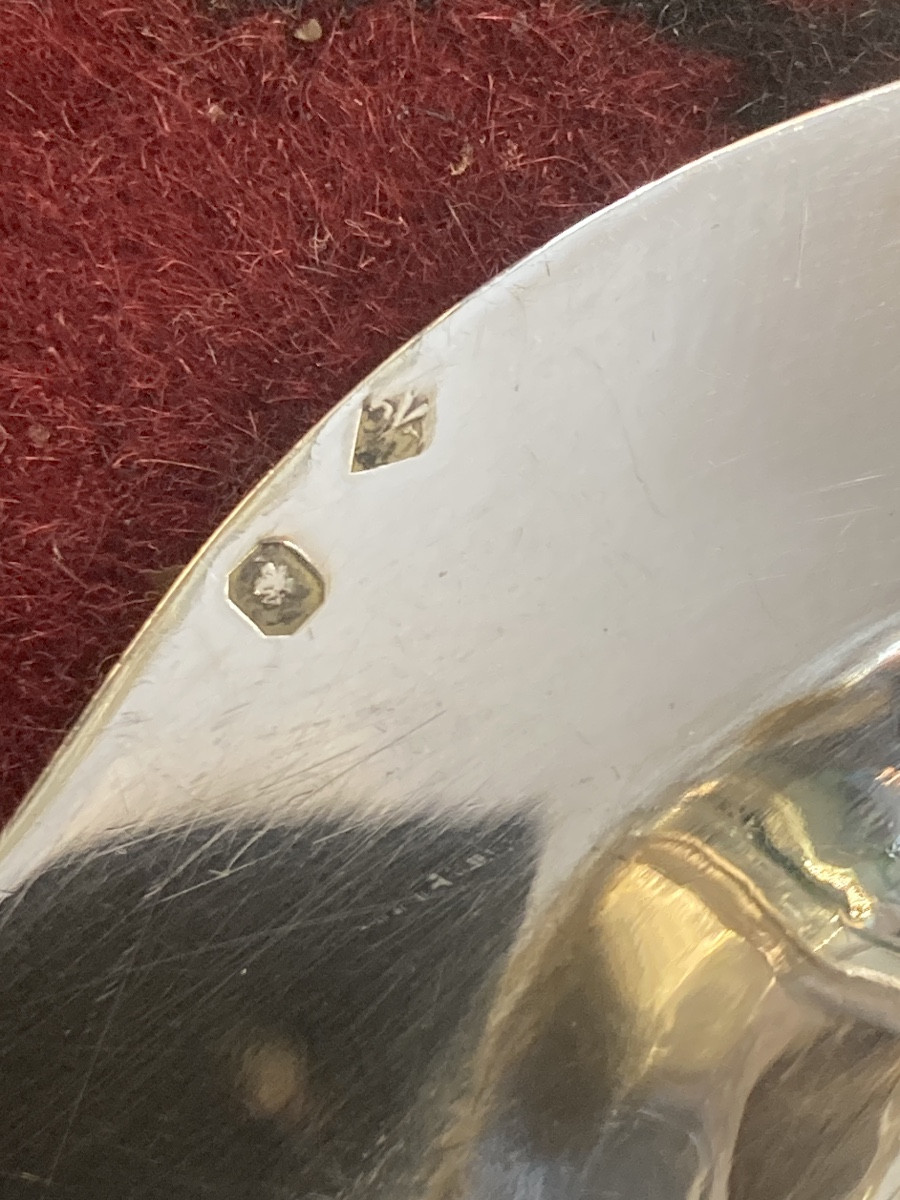 Plat filet contours argent massif Minerve-photo-1