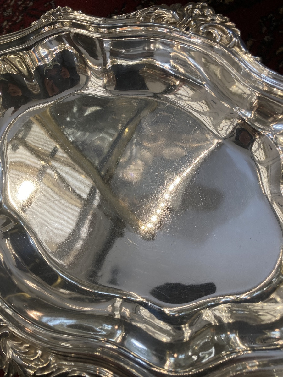 Légumier métal argenté anse amovible -photo-4