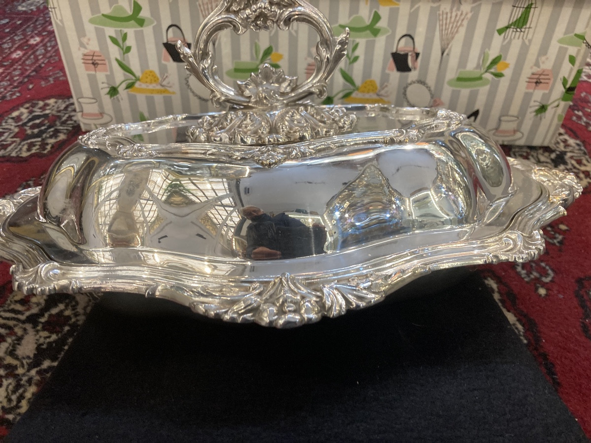 Légumier métal argenté anse amovible -photo-7