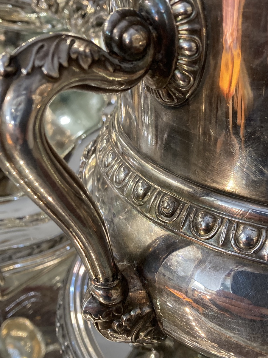 Seau à champagne métal argenté -photo-3