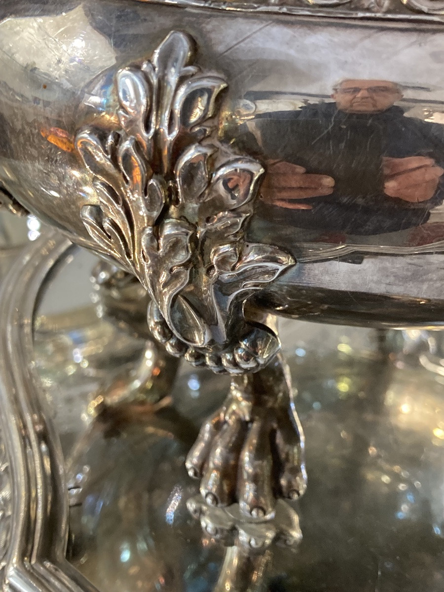 Seau à champagne métal argenté -photo-4