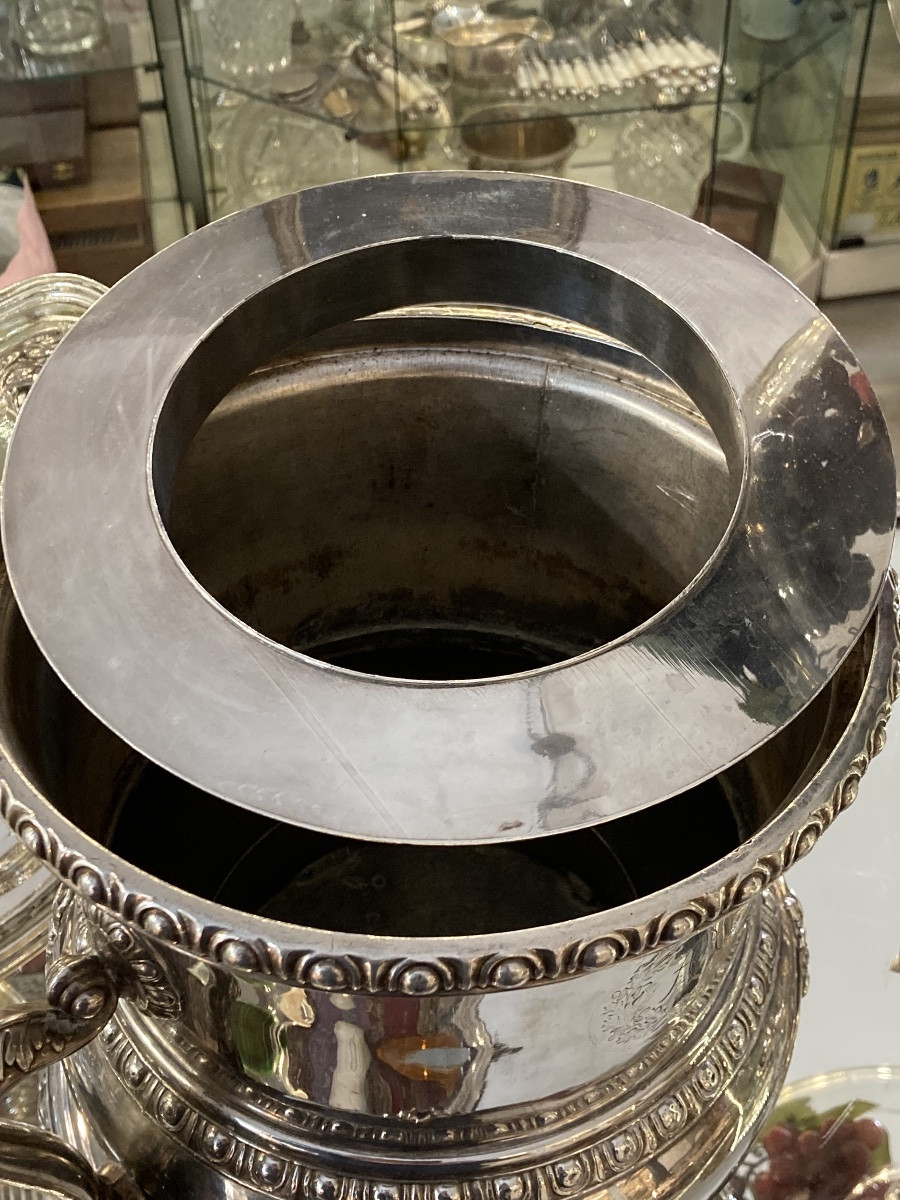 Seau à champagne métal argenté -photo-4