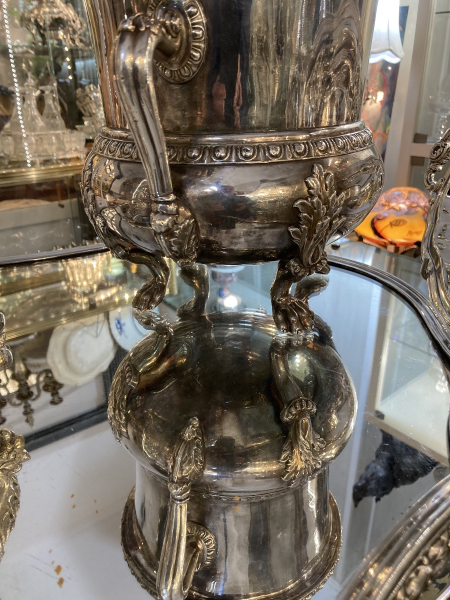 Seau à champagne métal argenté -photo-6