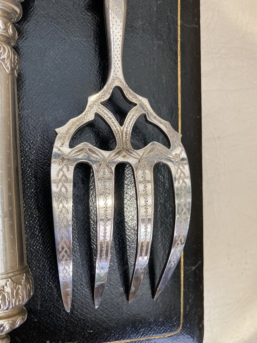 Fish Service, Napoleon III Silver, Minerva-photo-3