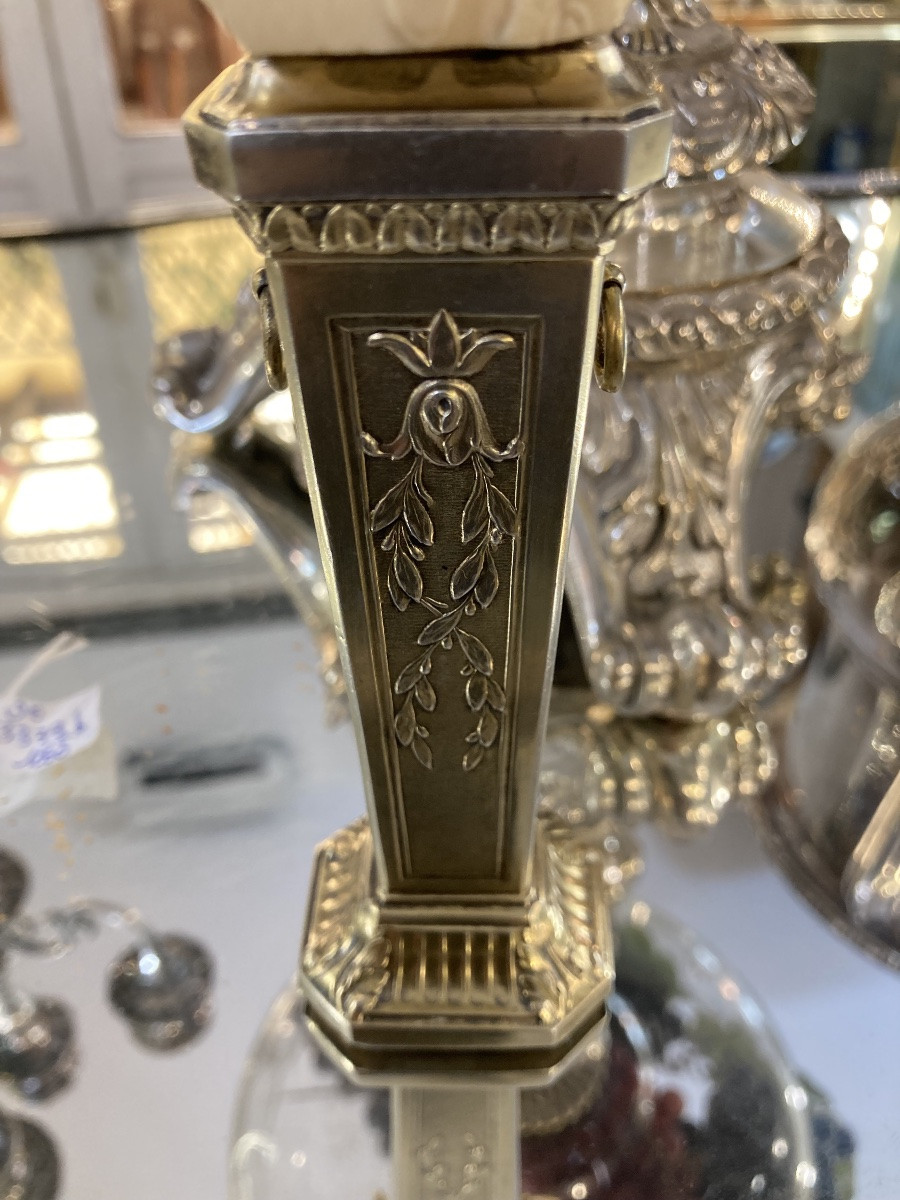 Buste de Napoléon sur socle Vermeil -photo-4