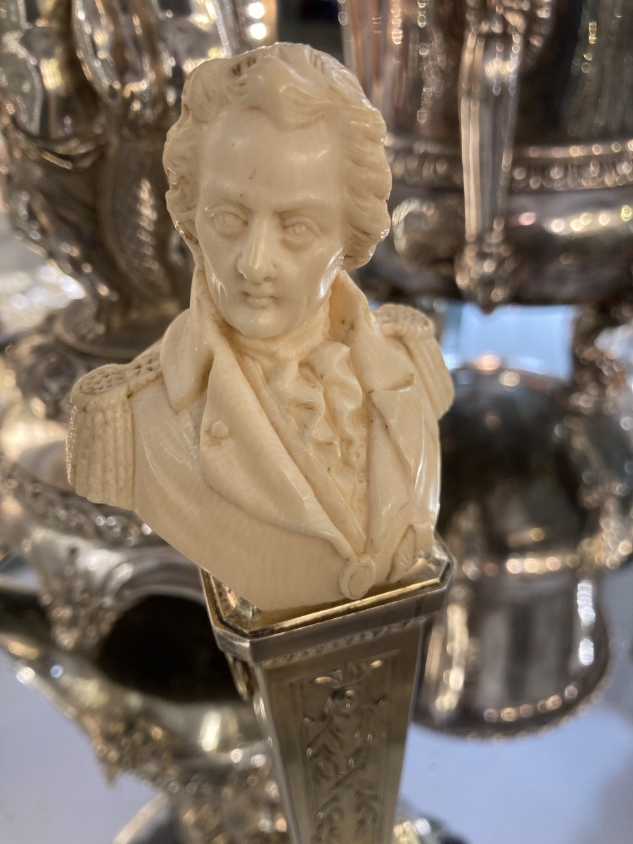 Buste de Napoléon sur socle Vermeil -photo-7
