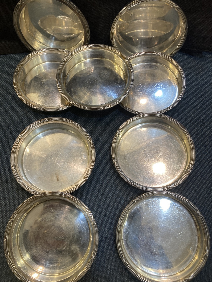 Dessous de verres style LXVI ARGENT MINERVE-photo-3