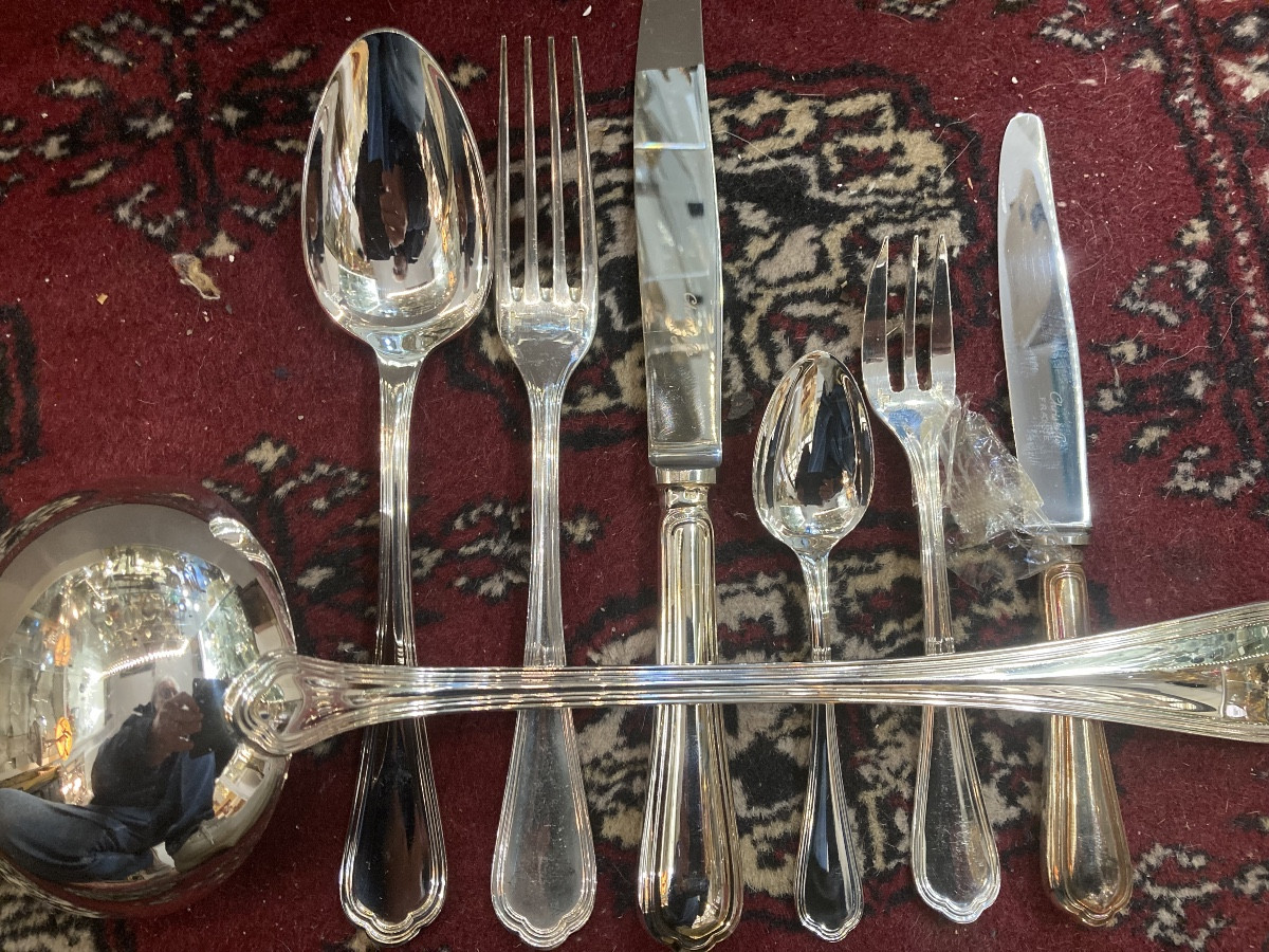 Ménagère Spatours de christofle 73 pièces 