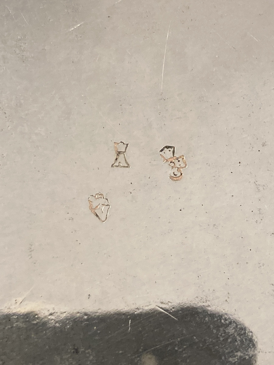 Plat rond filet contours 18 e argent -photo-3