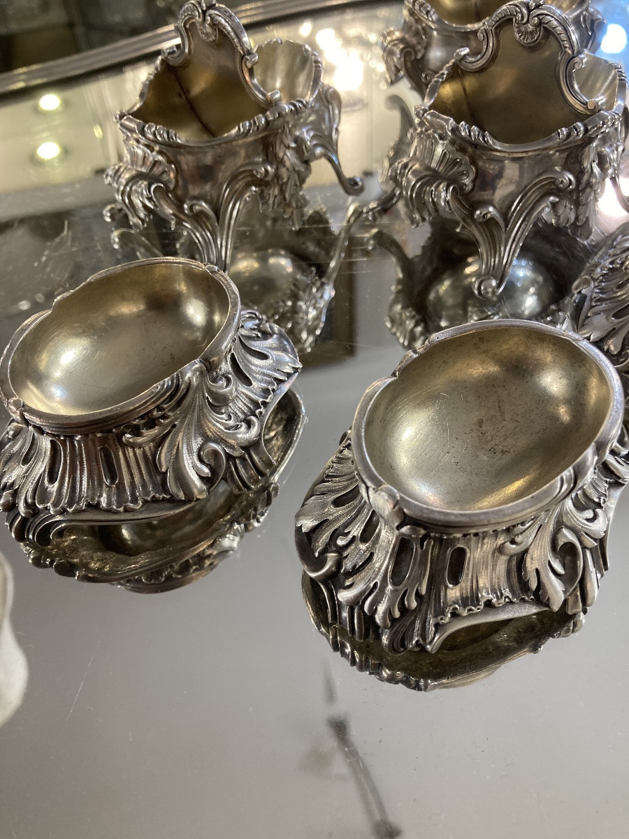 Salières de table argent Minerve signés Boin Taburet -photo-2