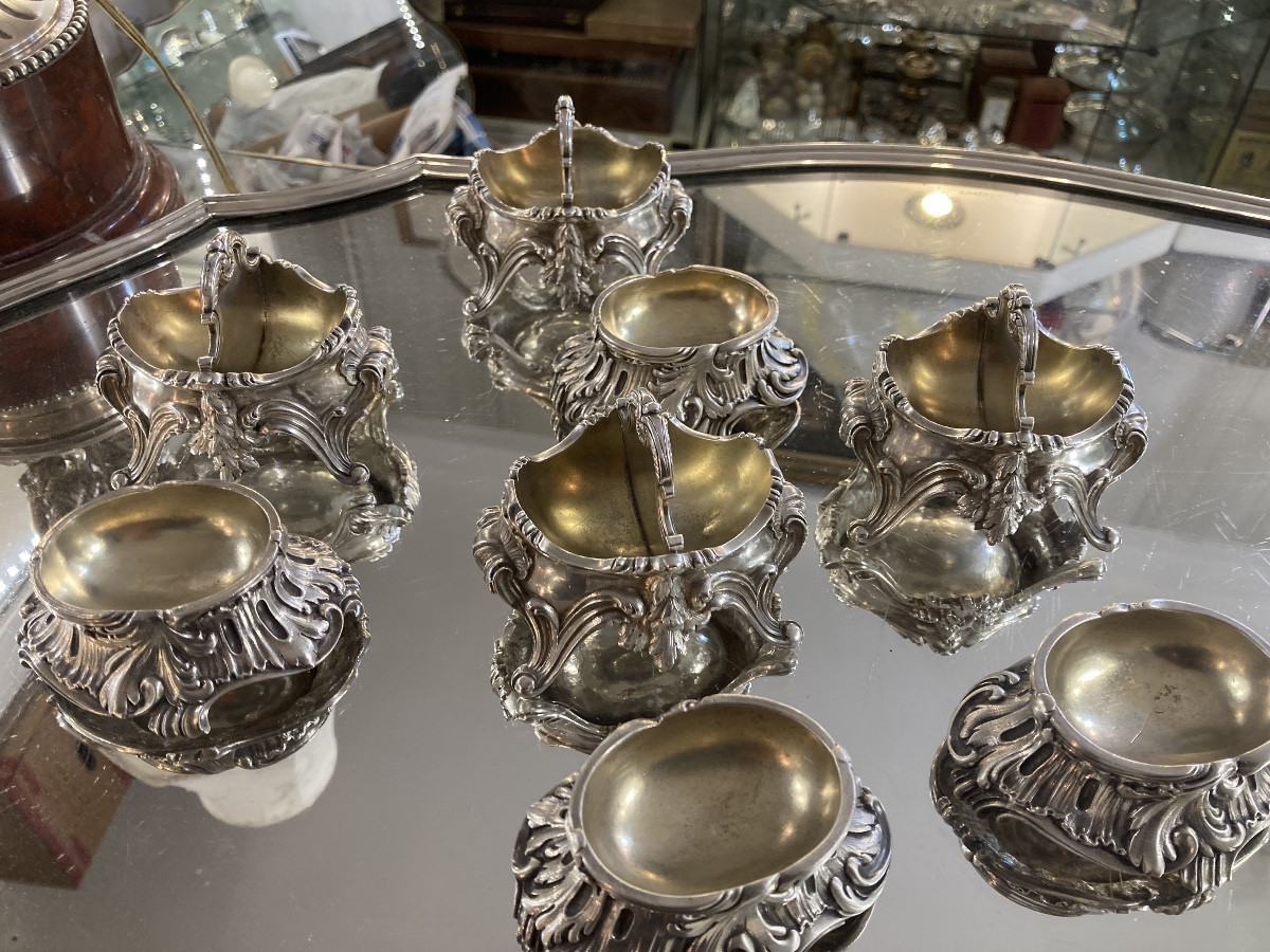 Salières de table argent Minerve signés Boin Taburet -photo-4