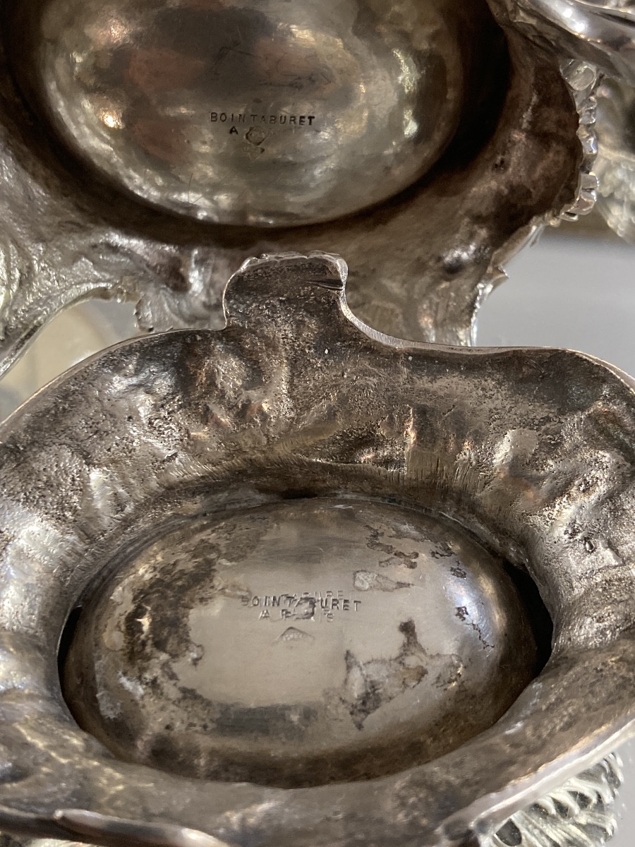 Salières de table argent Minerve signés Boin Taburet -photo-3