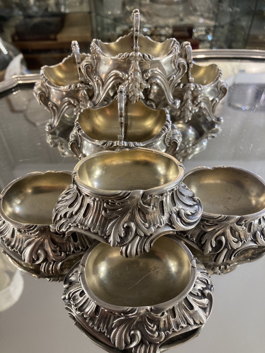 Salières de table argent Minerve signés Boin Taburet -photo-4