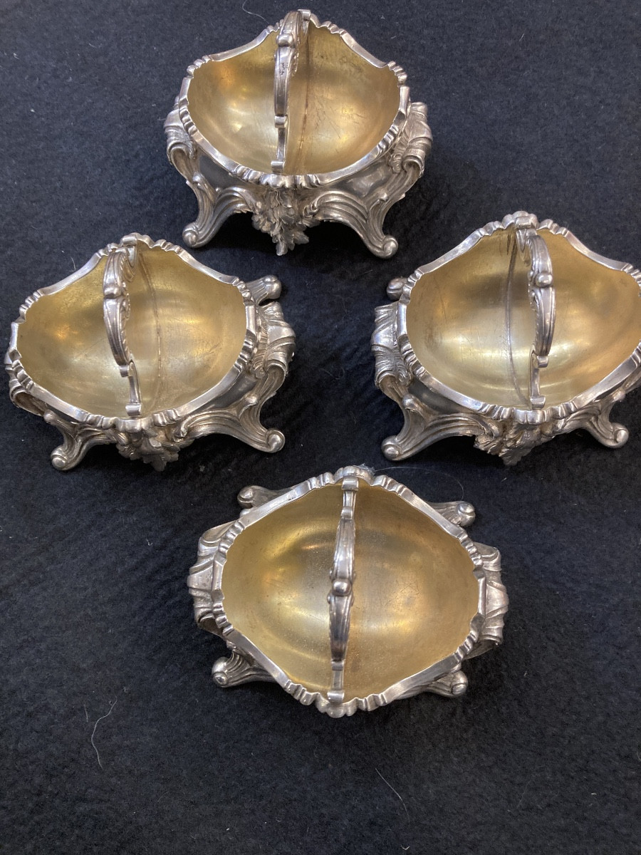 Salières de table argent Minerve signés Boin Taburet -photo-5