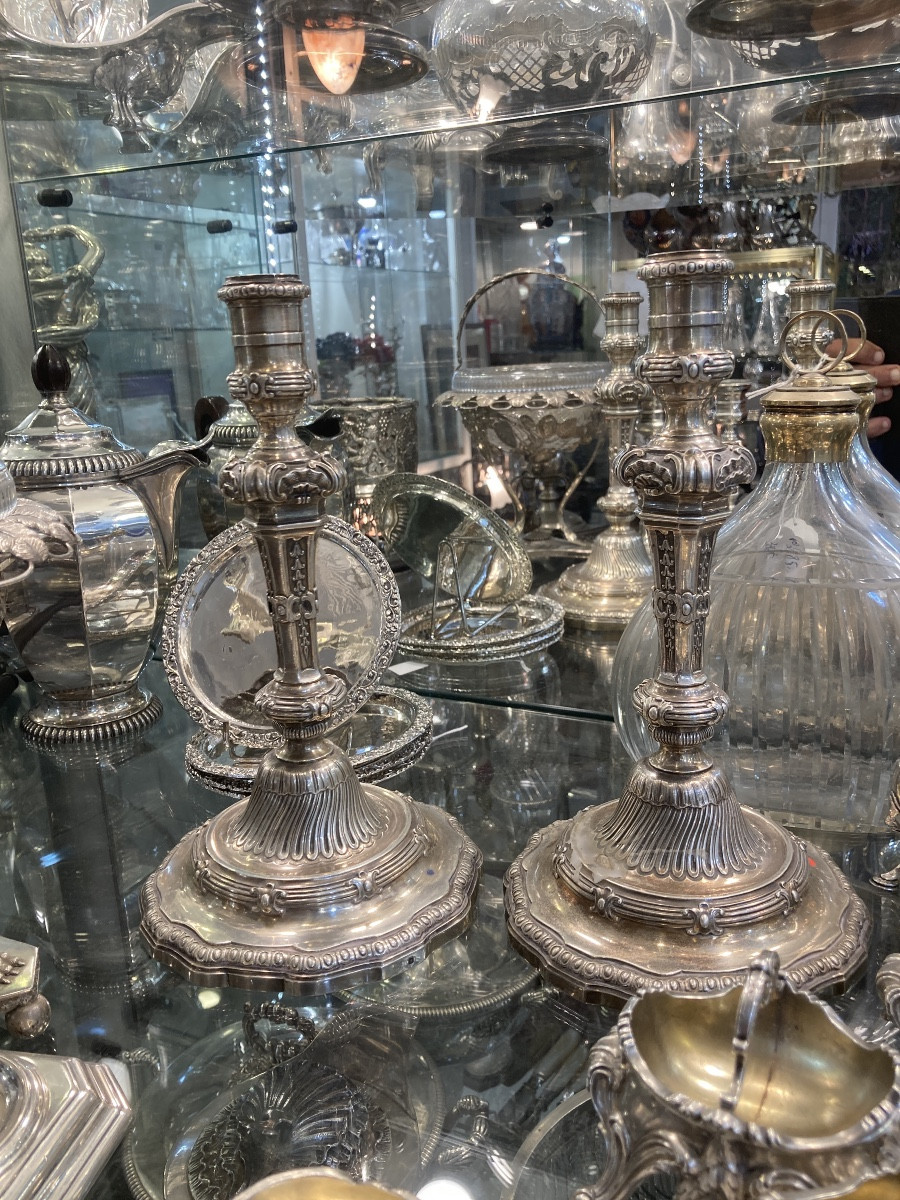 Pair Of Minerve Candlesticks 1 St Title