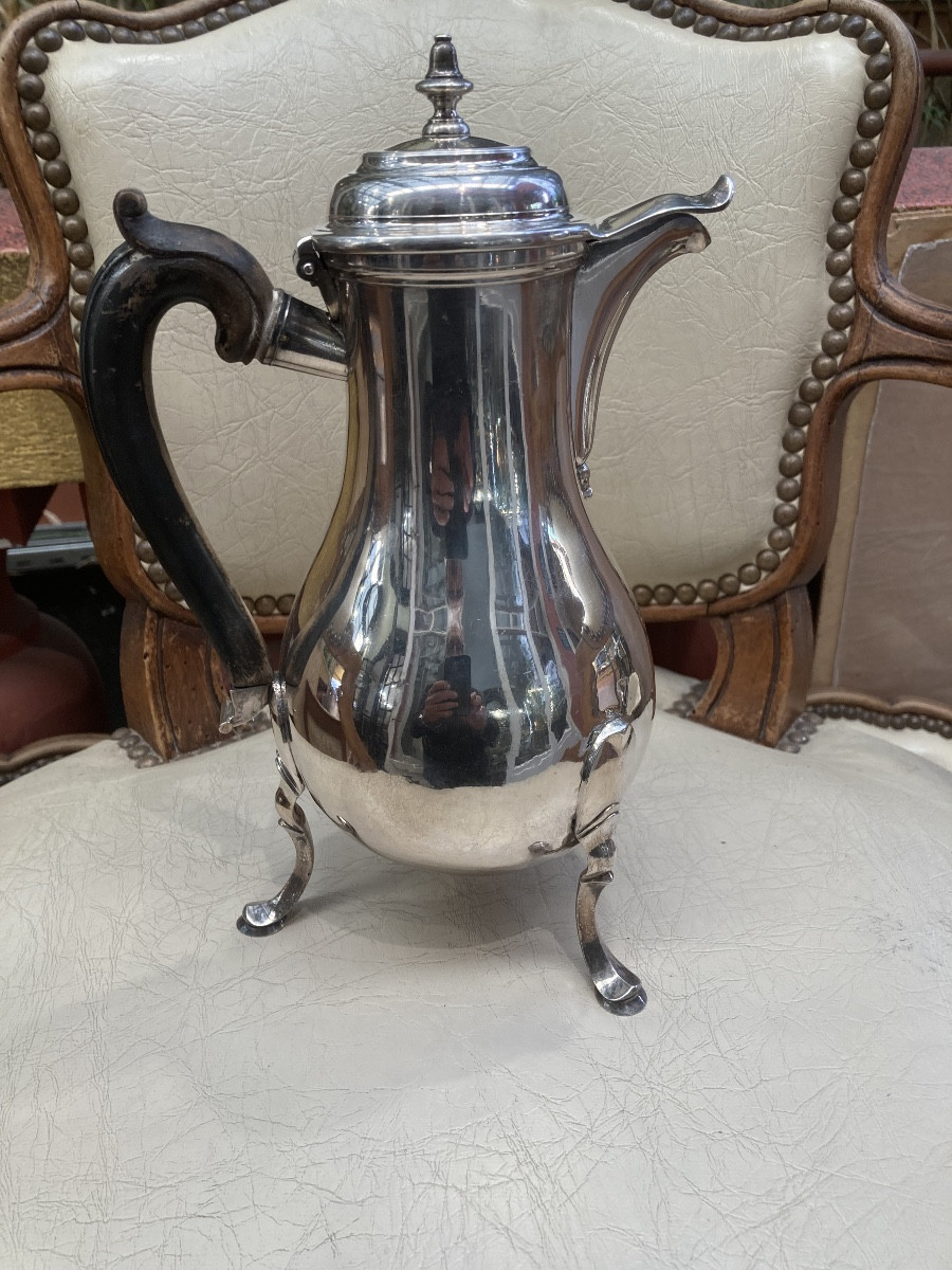 Cafetière 18 e argent Massif