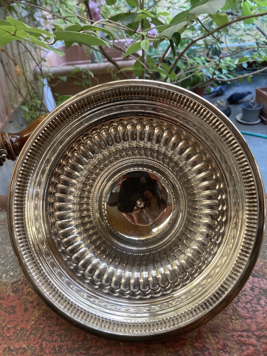 Silver-plated Covered Frying Pan-photo-3