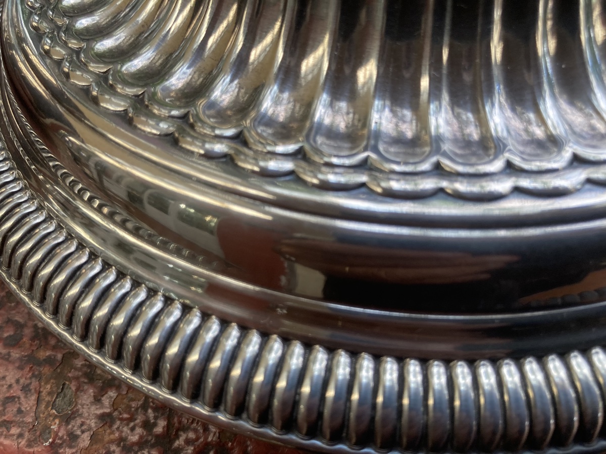 Silver-plated Covered Frying Pan-photo-5