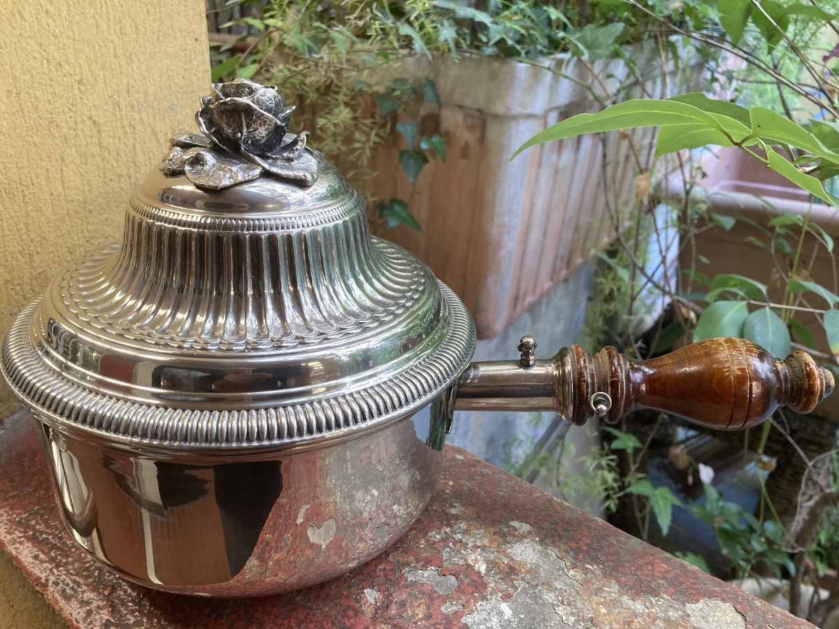 Silver-plated Covered Frying Pan