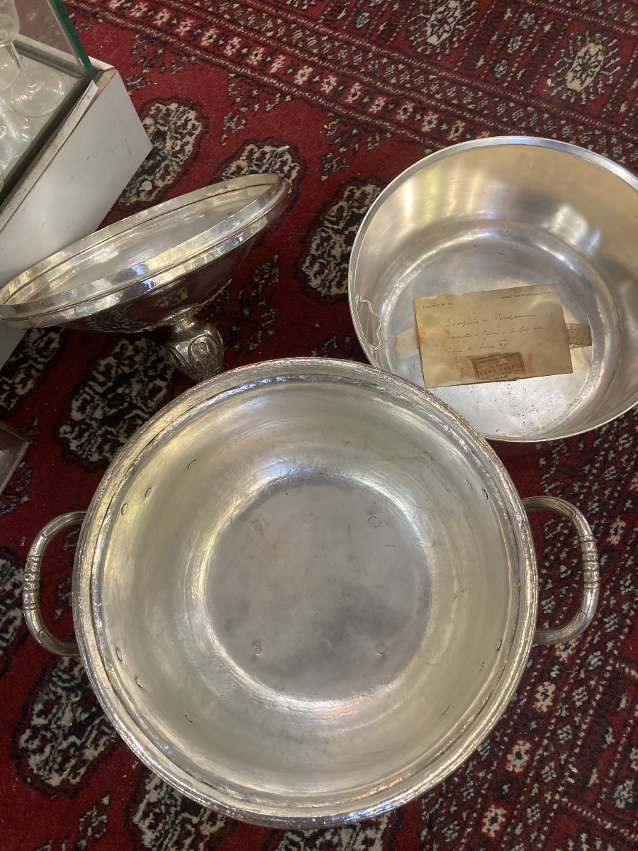 Soup Tureen 18th Century In Metal-photo-2