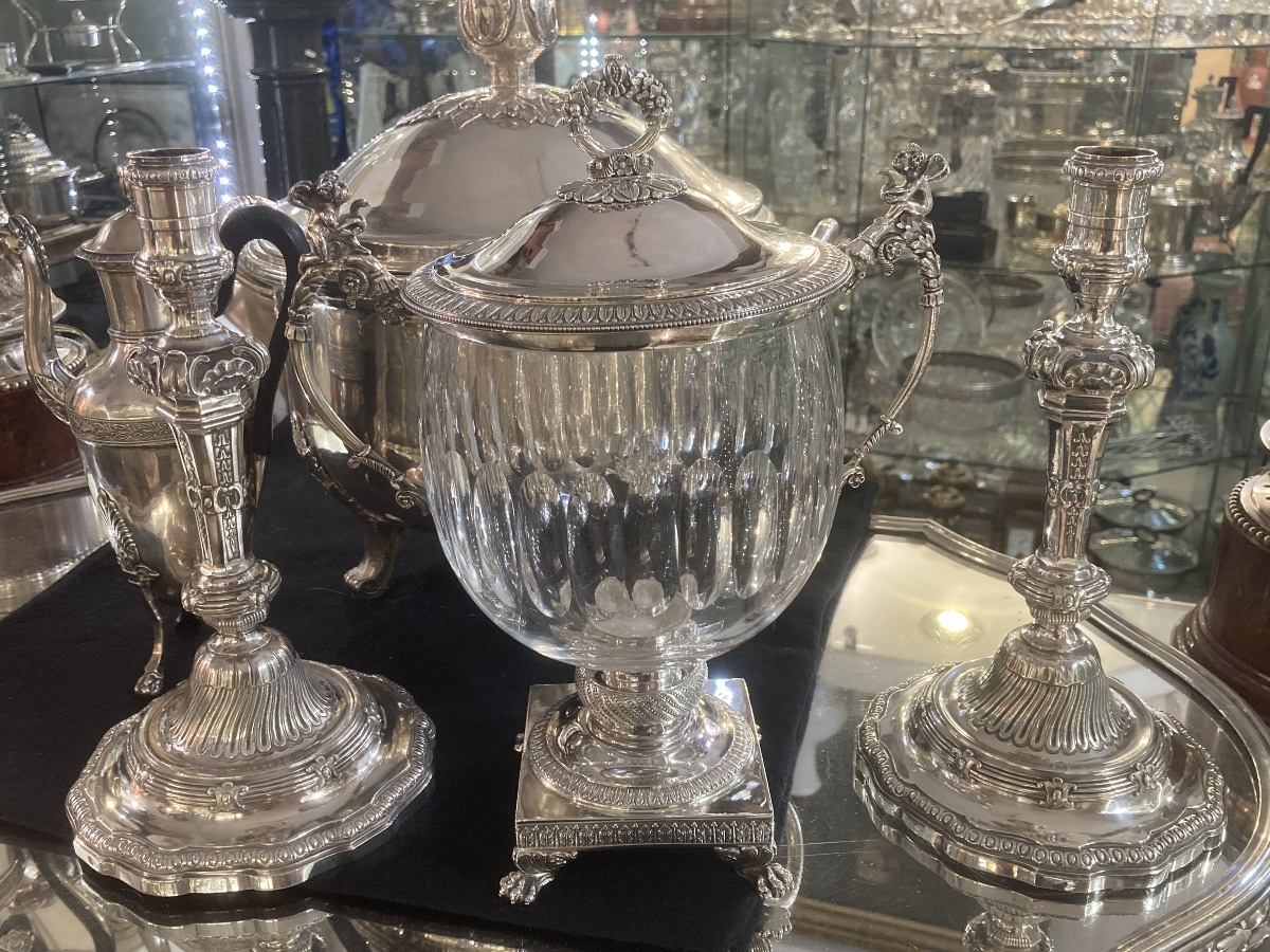 Crystal And Silver Candy Dish From The Restoration Period -photo-3