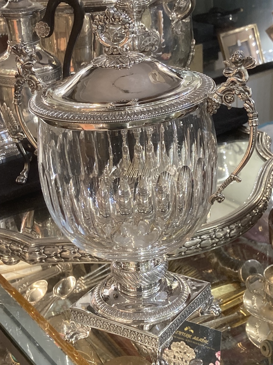 Crystal And Silver Candy Dish From The Restoration Period -photo-4