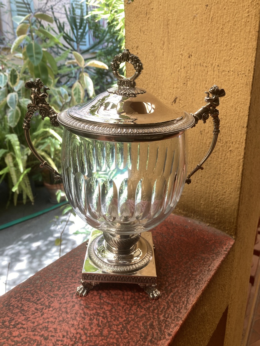 Crystal And Silver Candy Dish From The Restoration Period -photo-5