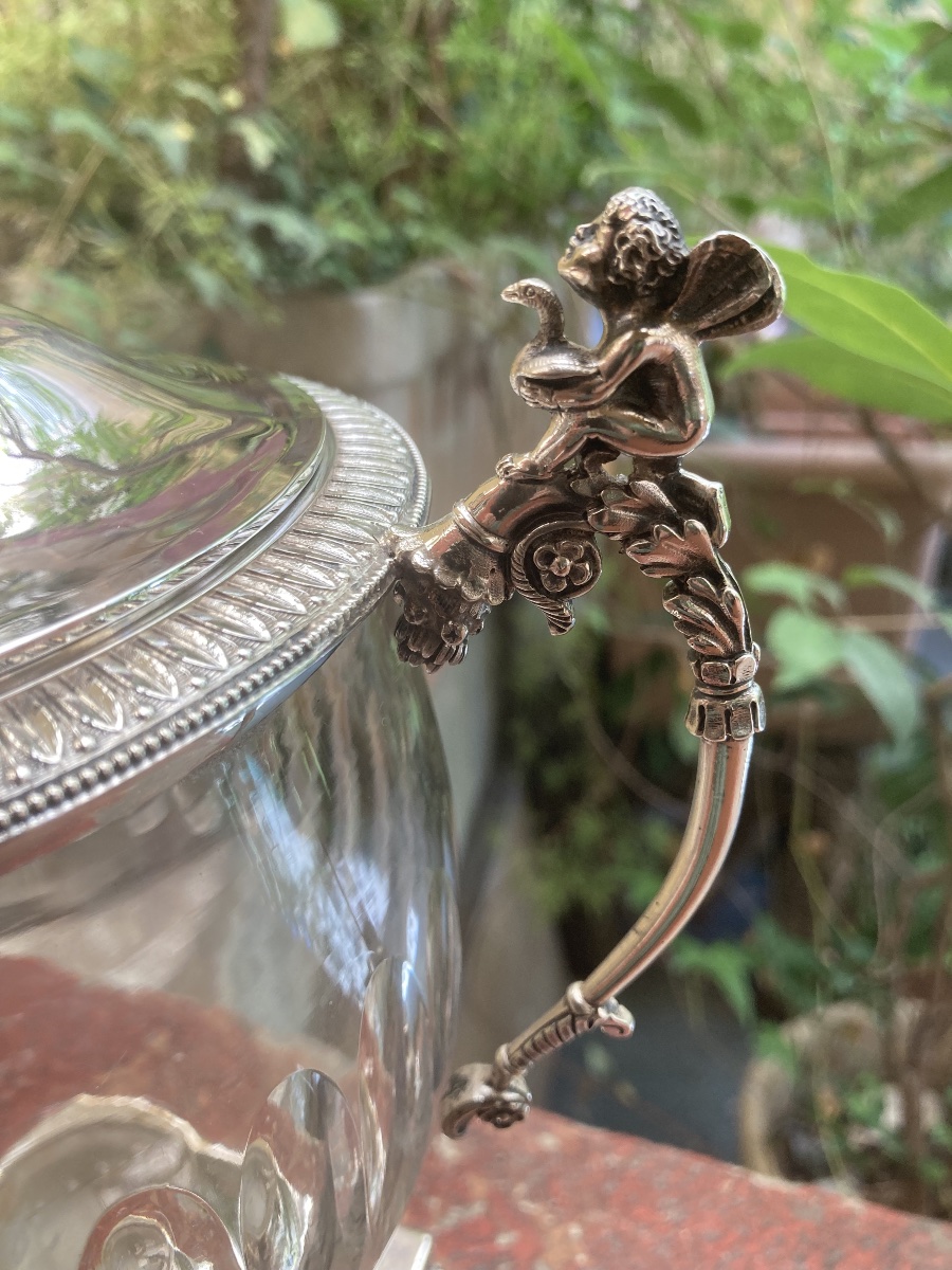 Crystal And Silver Candy Dish From The Restoration Period -photo-7