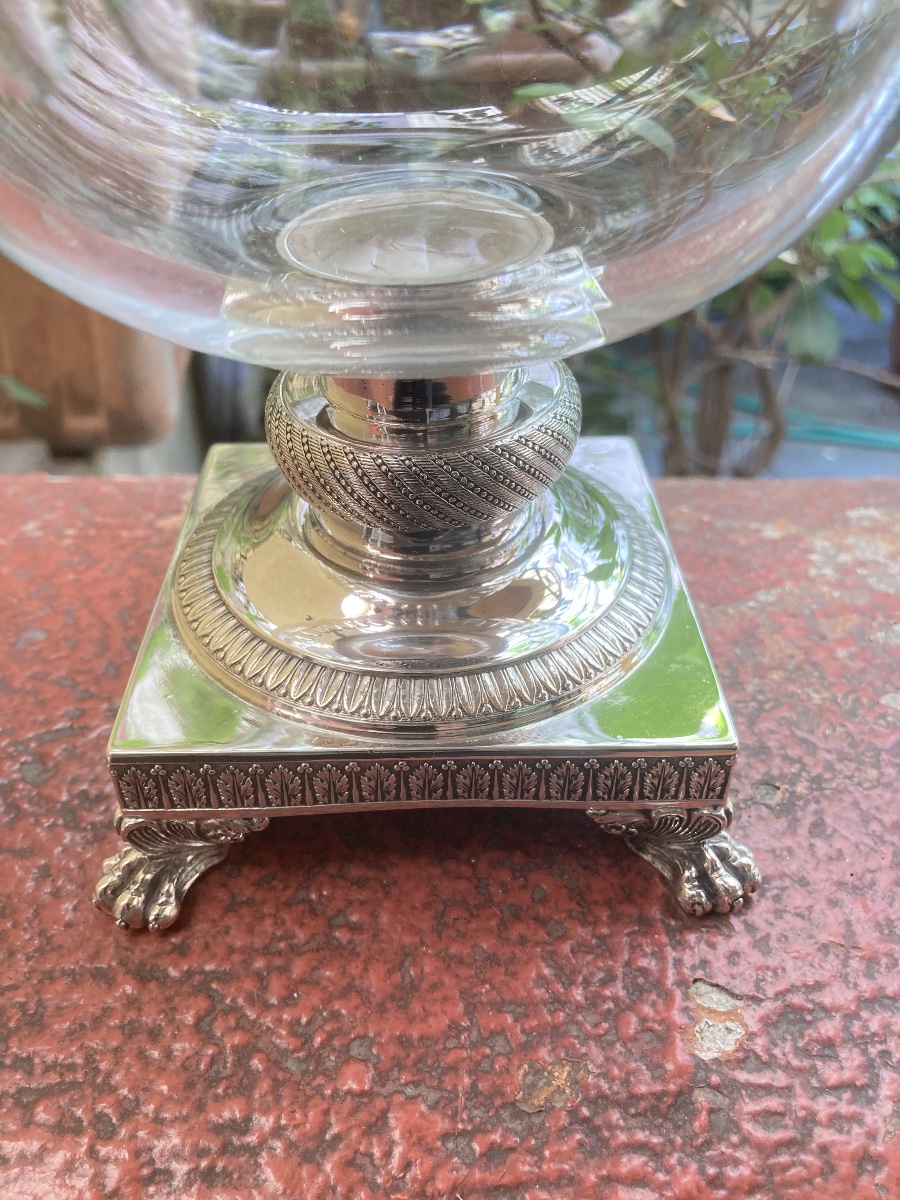 Crystal And Silver Candy Dish From The Restoration Period -photo-8