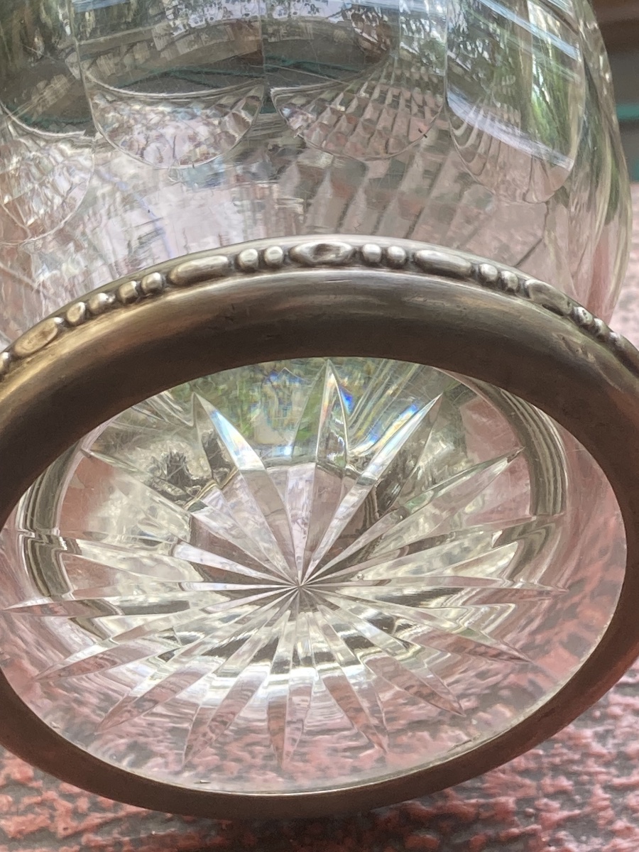 Vase cristal cerclé argent minerve 1 e titre-photo-3