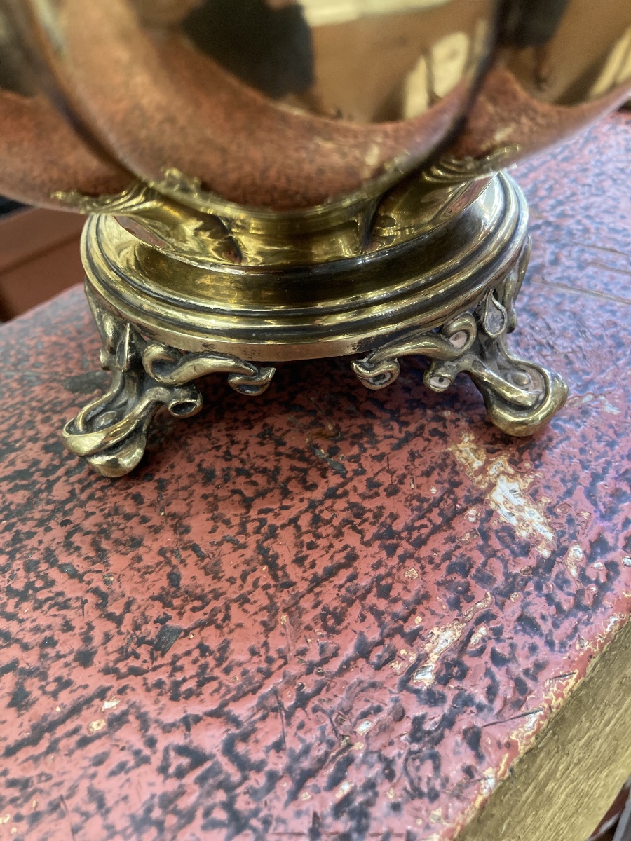 Enormous Minerve Vermeil Sugar Bowl -photo-3