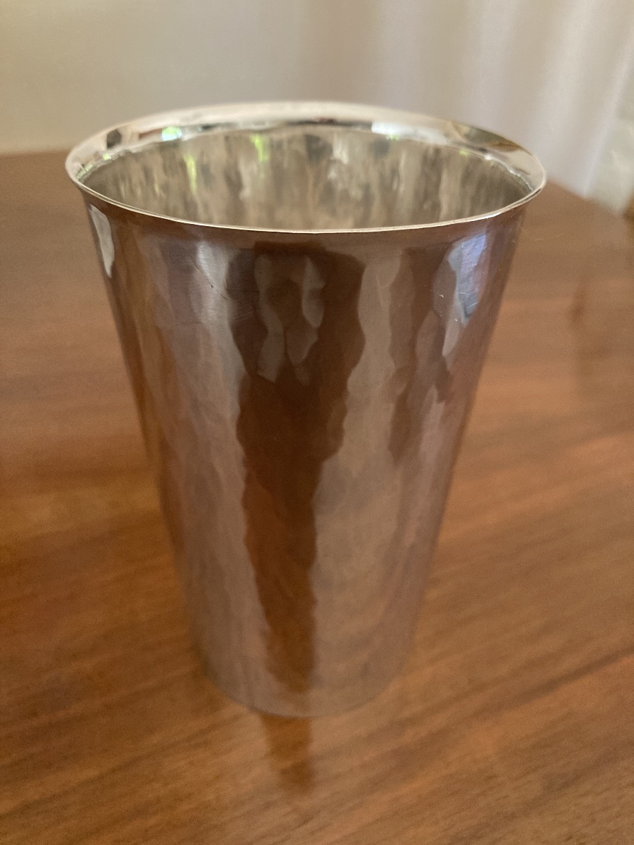1960s Swedish Vase, Solid Silver -photo-2