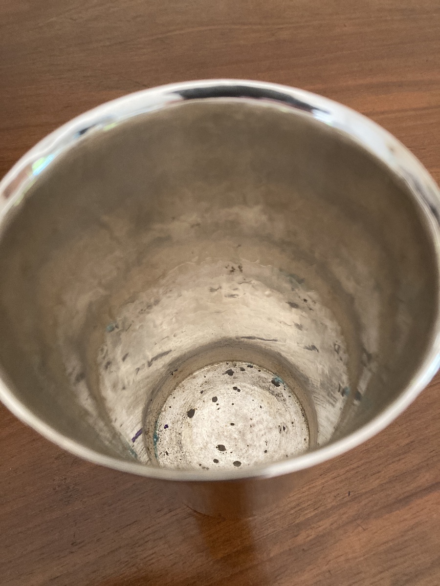 1960s Swedish Vase, Solid Silver -photo-3