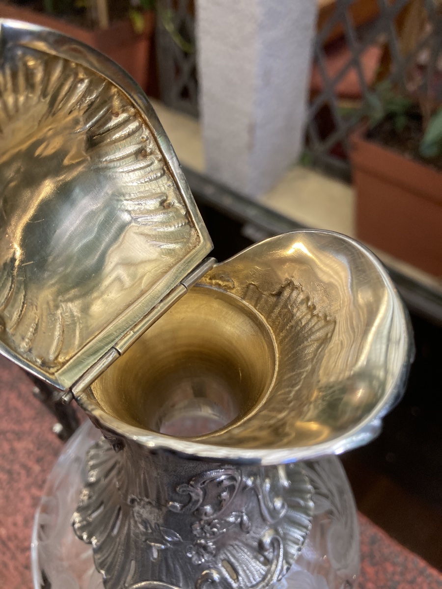 Minerve Crystal And Silver Water Pitcher -photo-3