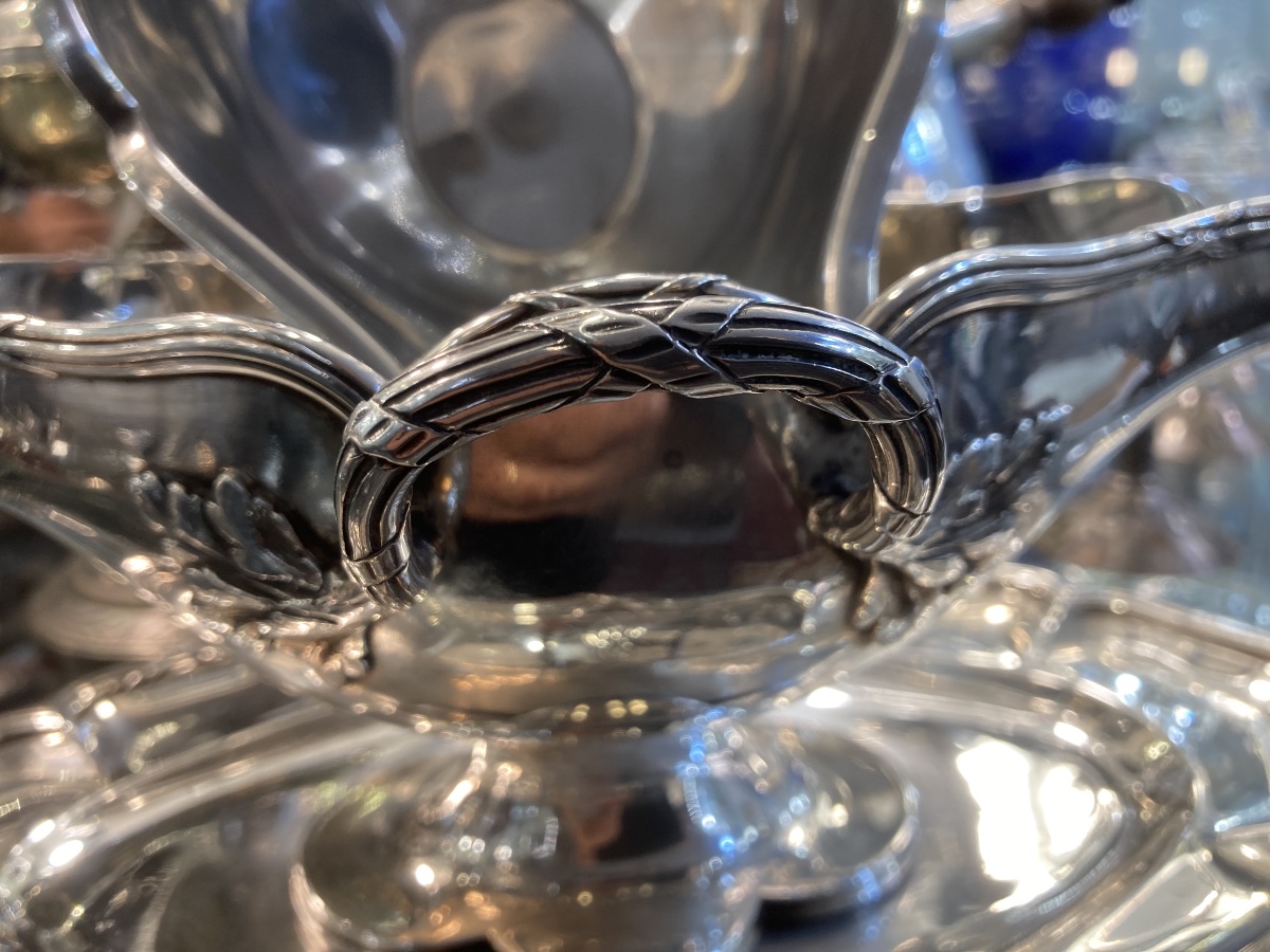 Puiforcat "minerve" Solid Silver Gravy Boat -photo-1